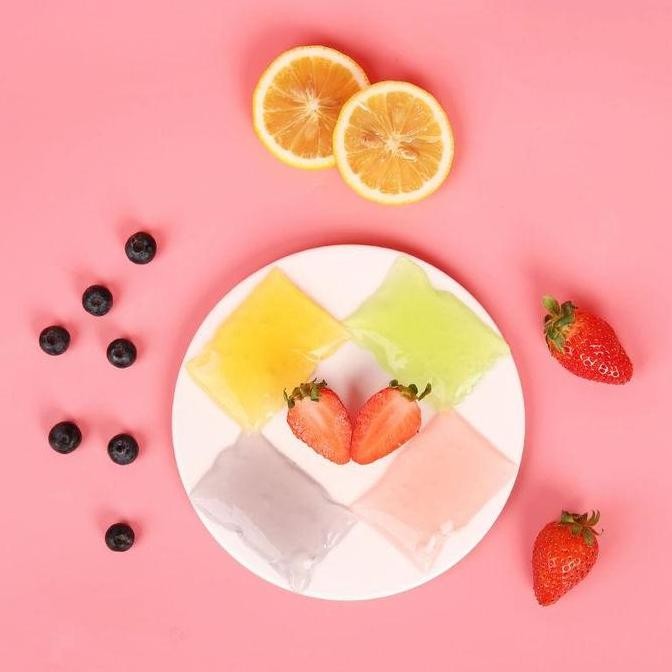 

48 Pcs QQ Jelly Permen Aneka Rasa Yoghurt, Stroberi, Mangga, Apel - Kikoya Food Jeli Terlaris Halal