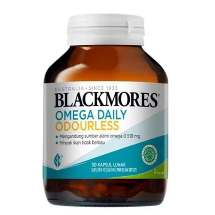 

Terlaris Blackmores Omega Daily Odourless Isi 30 / Minyak Ikan / Omega 3 / Fish Oil / Epa Dha / Suplemen Daya Tahan Tubuh / Mata / Vitamin Jantung Sehat / Otak Cerdas
