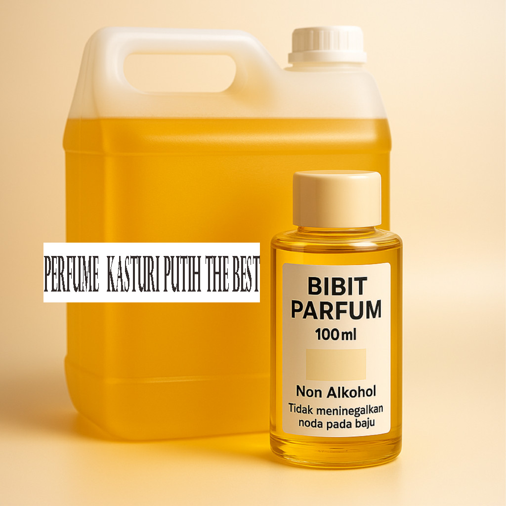 Parfum Kasturi Putih 100ml Bibit Minyak Wangi Non Alkohol - Farfum Pria Wanita Tahan Lama / Fragranc