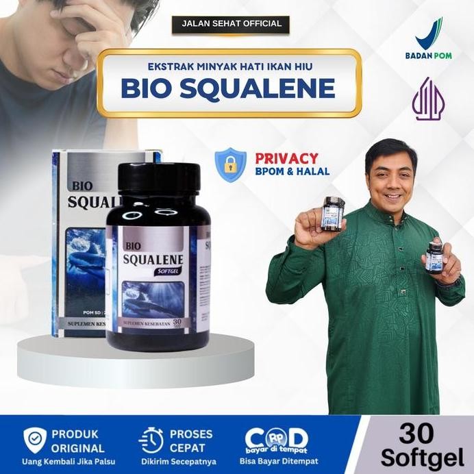 

Terlaris Bio Squalene Minyak Hati Ikan Hiu Omega 3 Vitamin Suplemen Kesehatan