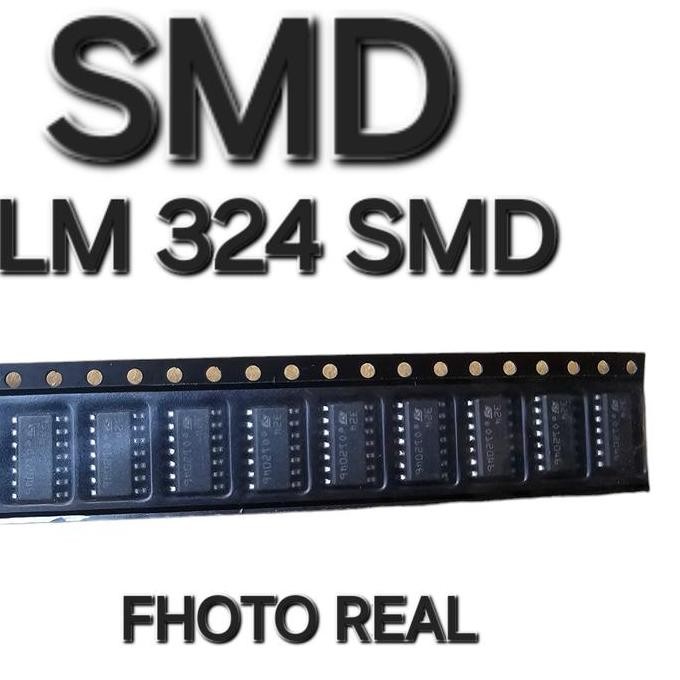 Diskon (4) LM 324 LM324  IC SUARA SMD TEMPEL KECIL RENCENG KA TL KIA BA AN 324 17324 AUDIO SOUND toj