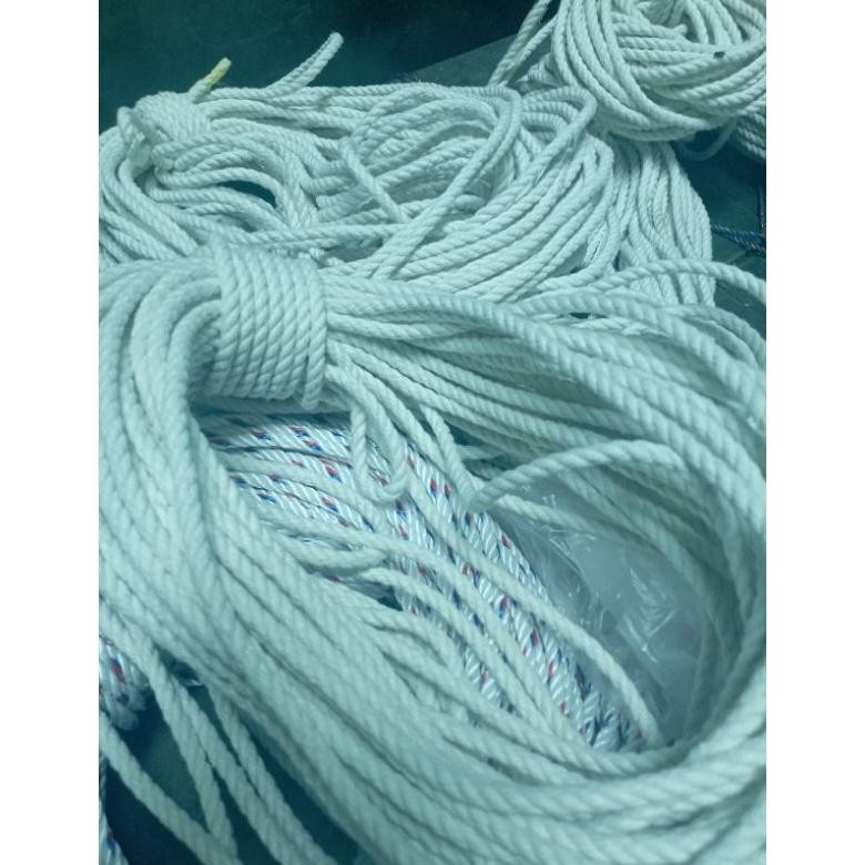 PJ TALI TAMBANG BAHAN KAIN 6MM /TALI TAMBANG BAHAN KATUN / TALI TAMBANG GURALON / TALI TAMBANG MOBIL