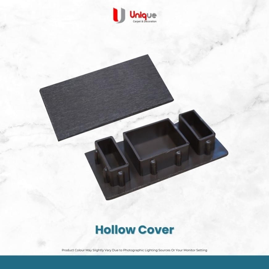 PJ Plastic Clip WPC Hollow / Bracket Besi WPC Hollow Outdoor / Aksesoris Penutup Ujung Hollow