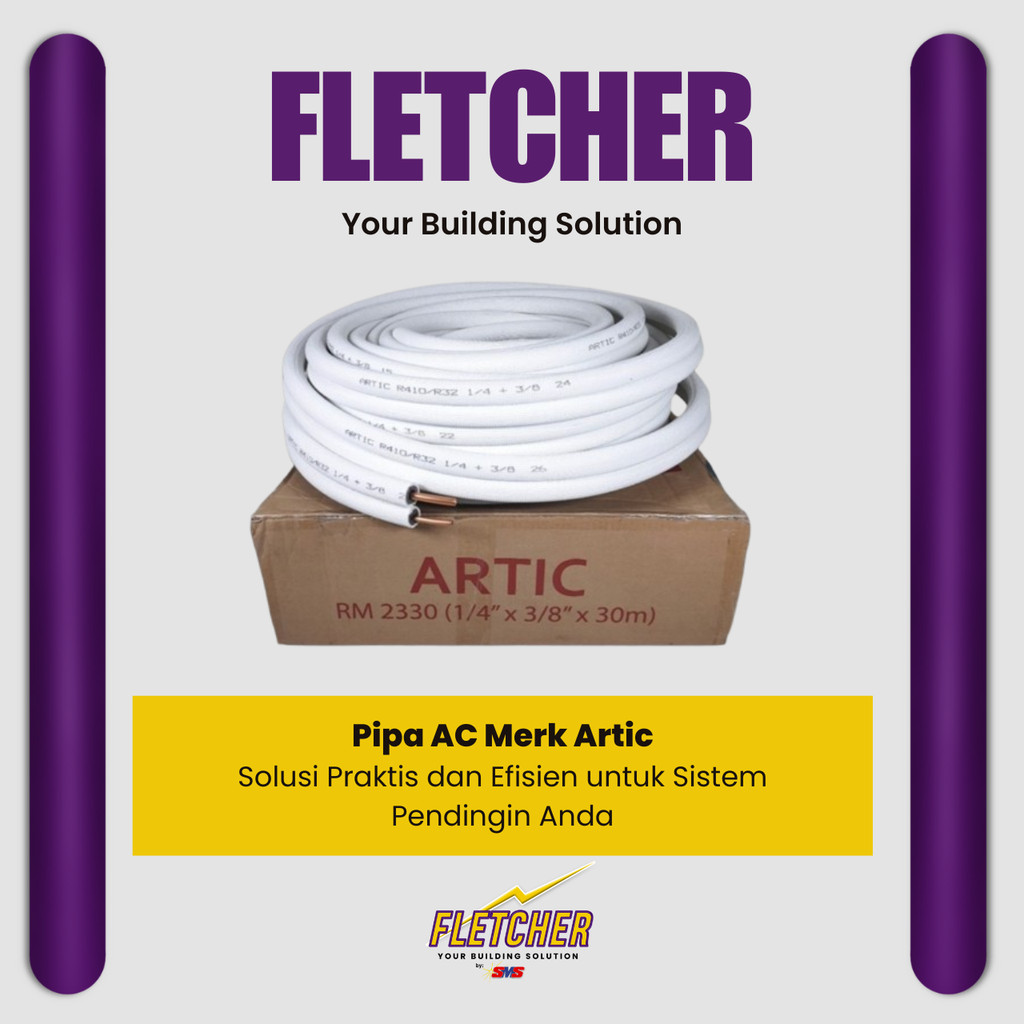 Pipa AC Merk Artic 1/2 Pk - 5 PK (Pipa Ac Tembaga)