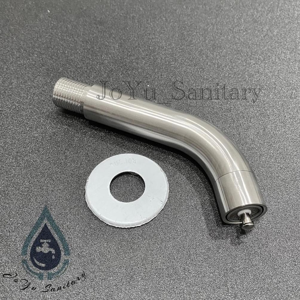 PJ Kran TEMBOK Stainless 304 Tekan ON OFF Mini T17- Keran Air Wudhu Unik Uniq Touch Tap Faucet Push/