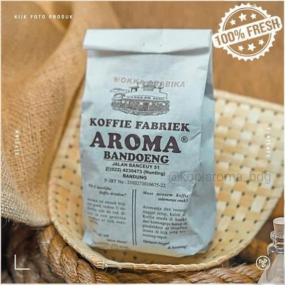 

KOPI AROMA BANDUNG 500Gr FRESH ASLI 100% | ROBUSTA, MOKKA ARABIKA, MIX