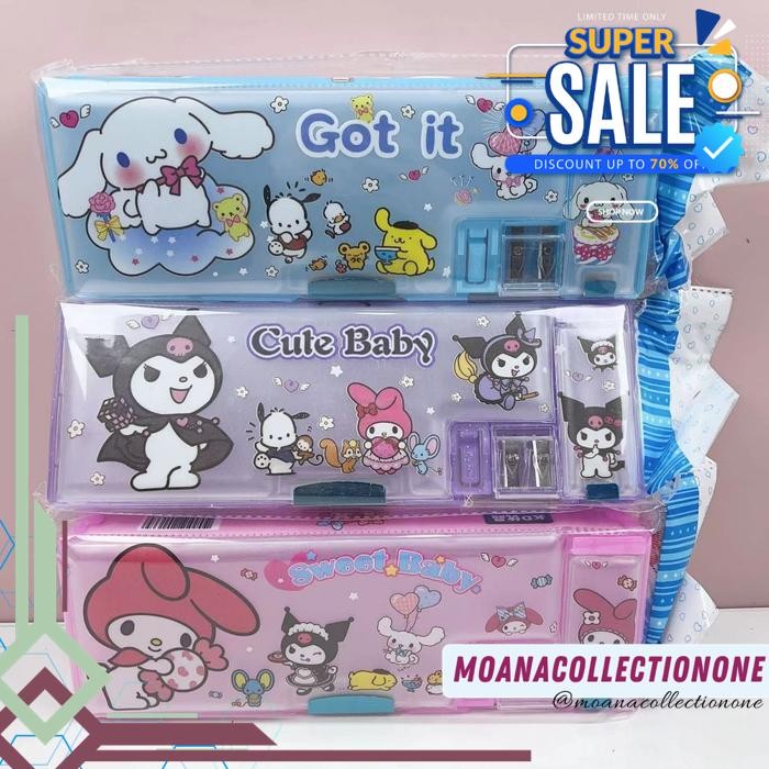 

DZ-666 KOTAK PENSIL PENA MAGNET MAGNETI PENCIL CASE IMPORT MOTIF SANRIO CINNAMOROLL KUROMI TERMURAH