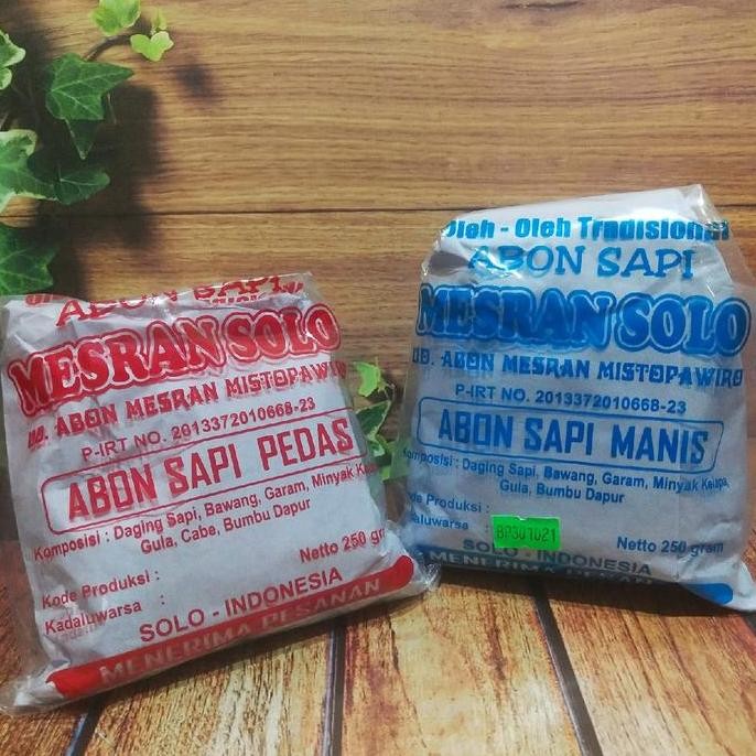 Abon Sapi Mesran Solo Mistopawiro 250 gram