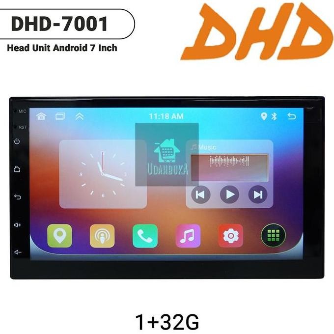 Head Unit Mobil - Double Din - Android - 7 Inch - Ram 1/2 Gb -  Dhd 7001 - Car Head Unit Terbaru