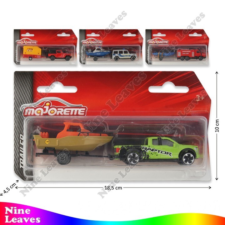 DIECAST Mobil Trailer Majorette Trailer Mainan Metal Koleksi Miniatur