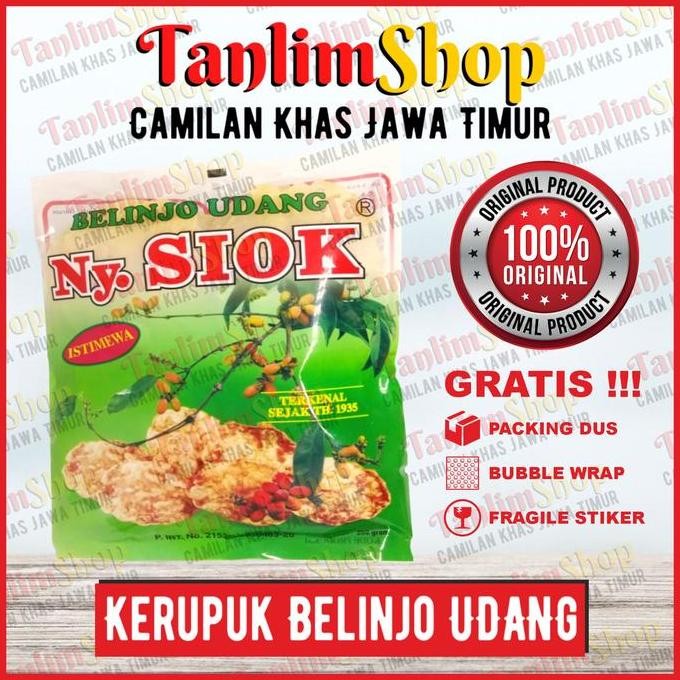 

Emping Belinjo Udang original Ny Siok
