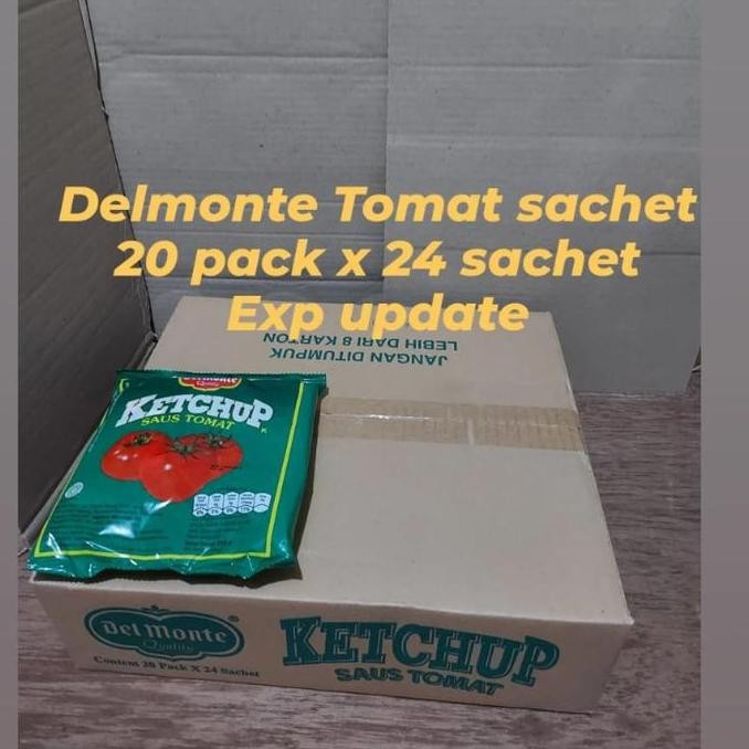 

Ready Delmonte ketchup tomato sauce saus tomat sachet DUS-an / Karton