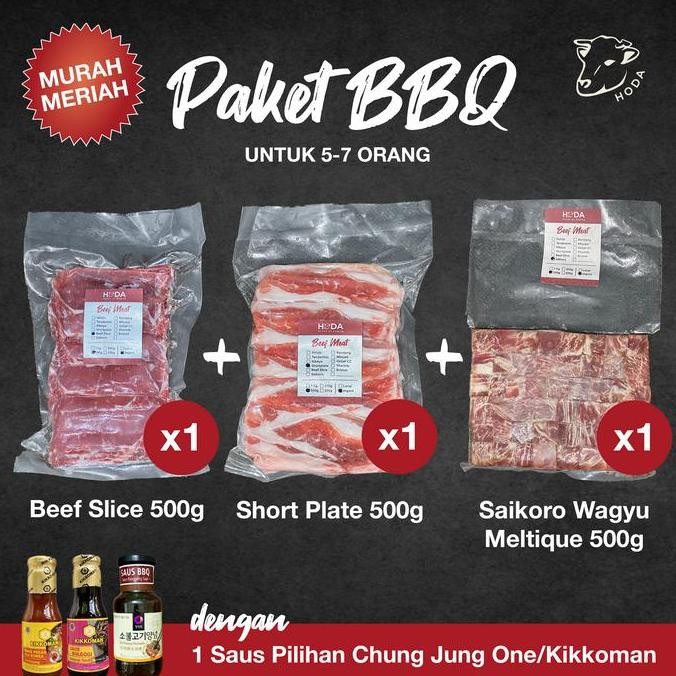 

Diskon! Paket Lengkap Mix Daging Korean Bbq Set + Saos Bbq Chung Jung One
