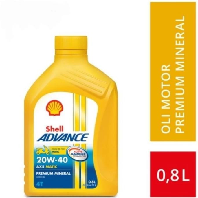 OLI SHELL ADVANCE AX5/AX 5 MATIC SCOOTER 20W40/20W-40 JASO MB (0.8L)