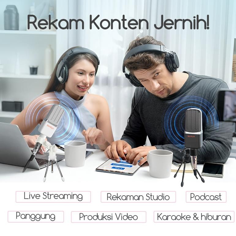 ed-76 vf-52 Bonkyo M996/M999  Microphone condenser microphone 3.5mm live microphone including stand 