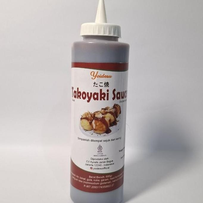 

Diskon! Saus Takoyaki 600Gr Tidak Pedas Halal Mui, Botol Lentur Nyaman Pencet