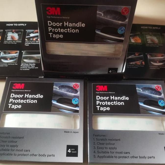 

3M doorhandle stiker pelindung gagang pintu mobil 1 pack isi 4 pcs YS