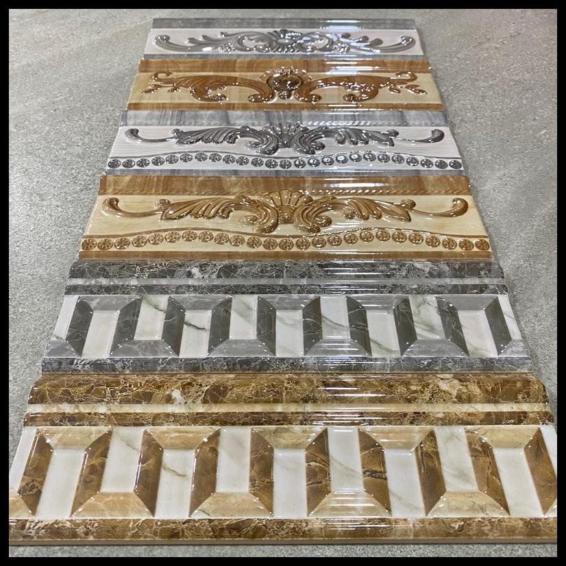 LIST KERAMIK DINDING ELEGANT ROYAL COLOSSEUM TIMBUL 8X25CM / LIS KERAMIK LIST DINDING