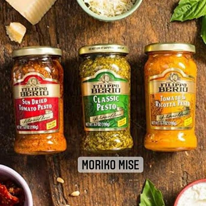 

Diskon! Filippo Berio Classic Pesto 190 Gr / Saus Pesto Sauce Kemangi Basil