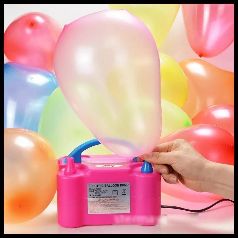 STT POMPA BALON ELEKTRIK LISTRIK 2 LUBANG ELECTRIC BALLOON PUMP POMPA ANGIN 2 IN 1 VACUM AND BLOW BA
