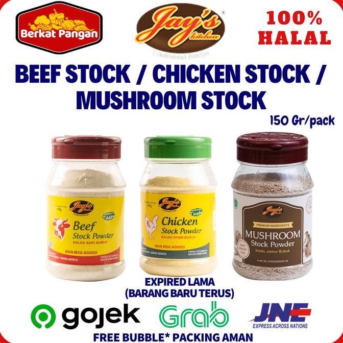 

Tersedia Jay's Chicken Stock Beef Stock Powder / Jays Kaldu Ayam Bubuk Kaldu Sapi Bubuk No MSG