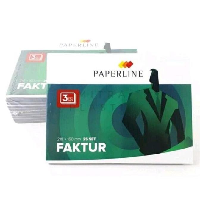 

produk baru!! (pack) buku faktur rangkap 3 ply - ncr paperline