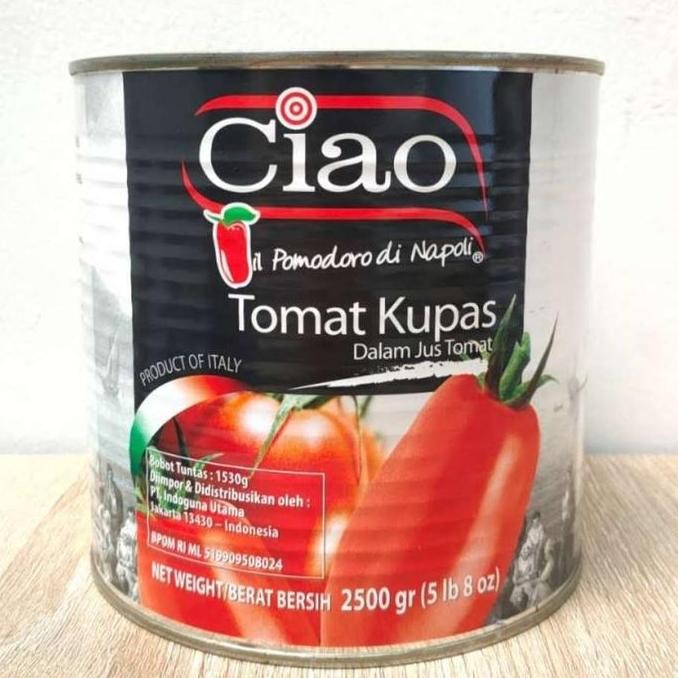 

PROMO CIAO TOMAT KUPAS / ITALIAN PEELED TOMATOES | 2500 GR