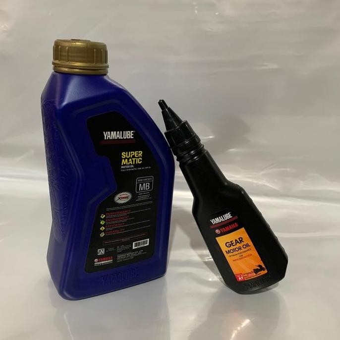 OLI MOTOR YAMALUBE SUPER MATIC 1L + OLI GEAR YAMALUBE 150ML UNTUK MOTOR YAMAHA AEROX NMAX LEXI