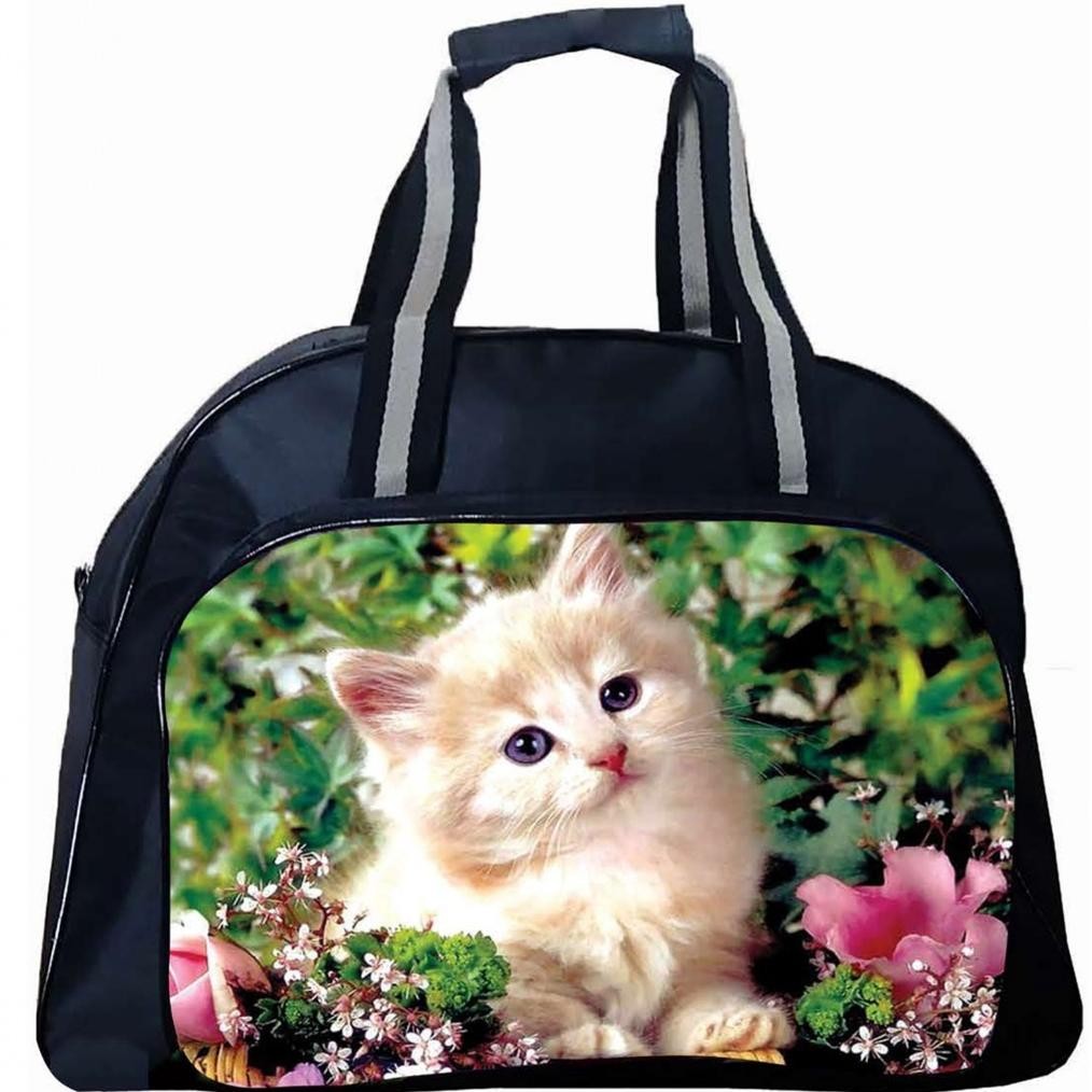 Ready Tas Travel Motif Karakter Kucing  Elle Bag/ Tas Travel Pakaian Besar /Tas Koper Jinjing Pakaia