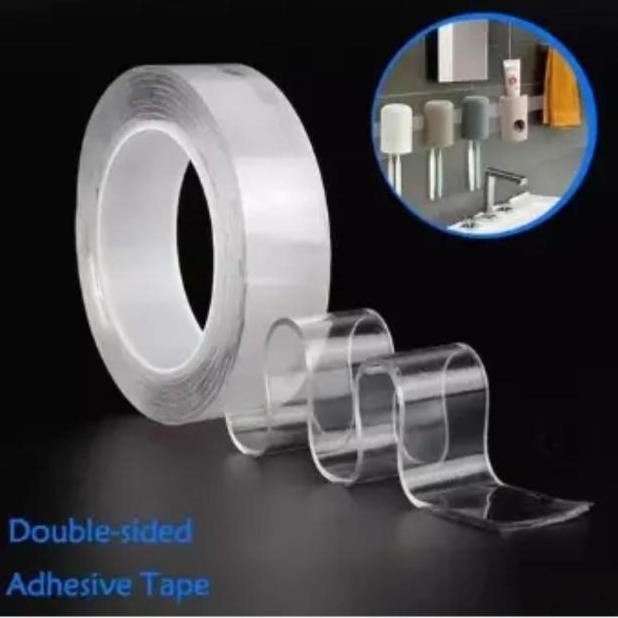 

ready double tape bening super kuat 1 meter 3 meter 5 meter / nano tape