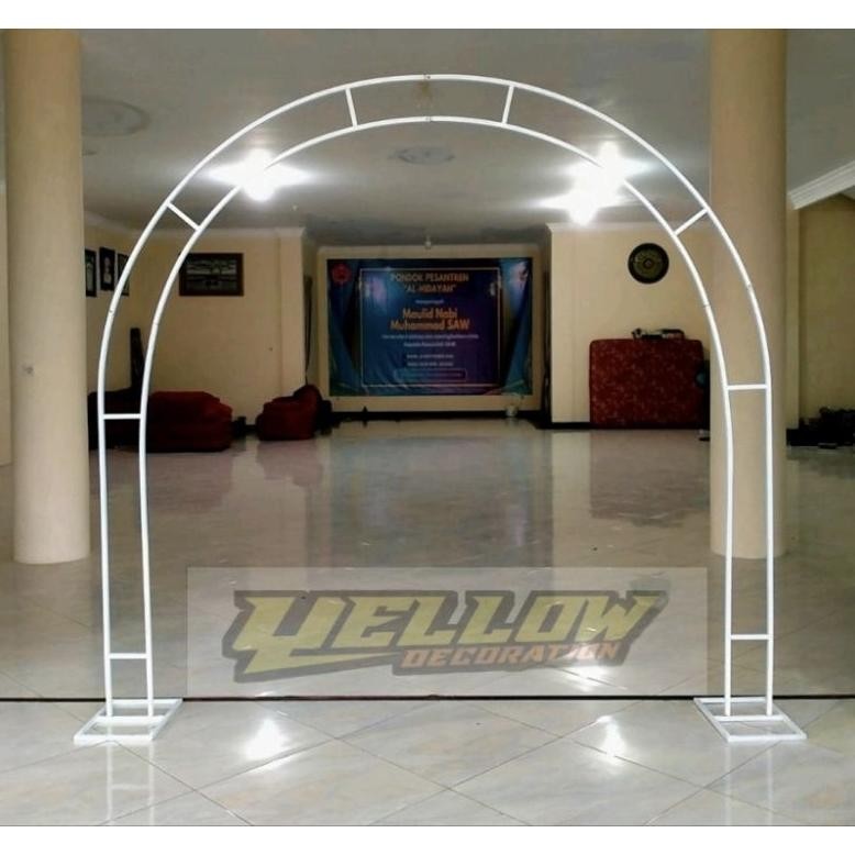 Lingkar Besi Pergola dekorasi pintu masuk