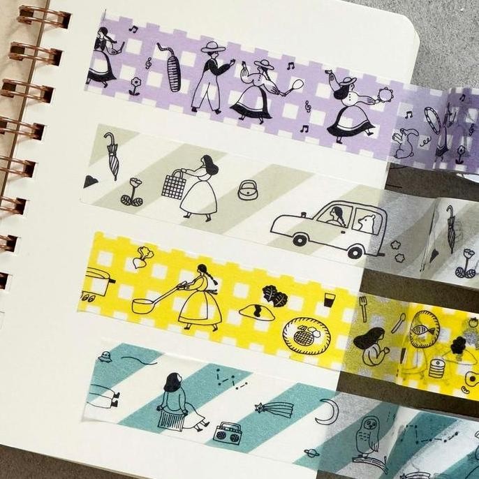 

ready Necktie x Mizushima | Washi Tape - Everyday Meals - Sample