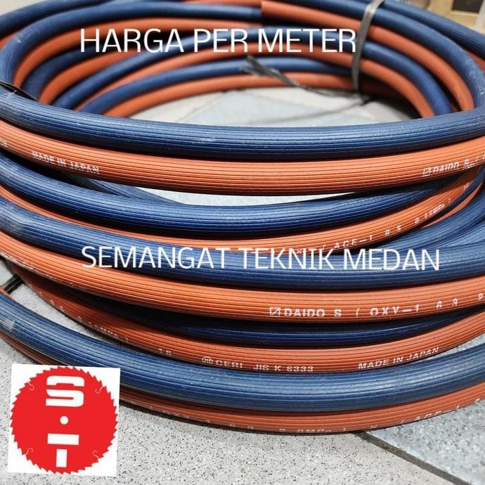 BEBAS ONGKIR - SELANG DOUBLE LAS TWIN WELDING KARET RUBBER HOSE JAPAN JEPANG DAIDO