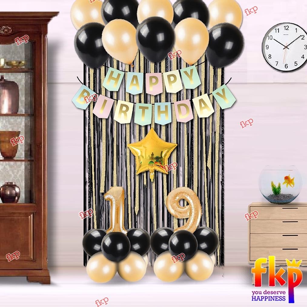 FUN KIDS PARTY Set Paket Dekorasi Ulang Tahun Simpel / Perlengkapan Pesta Ultah atau Happy Birthday 