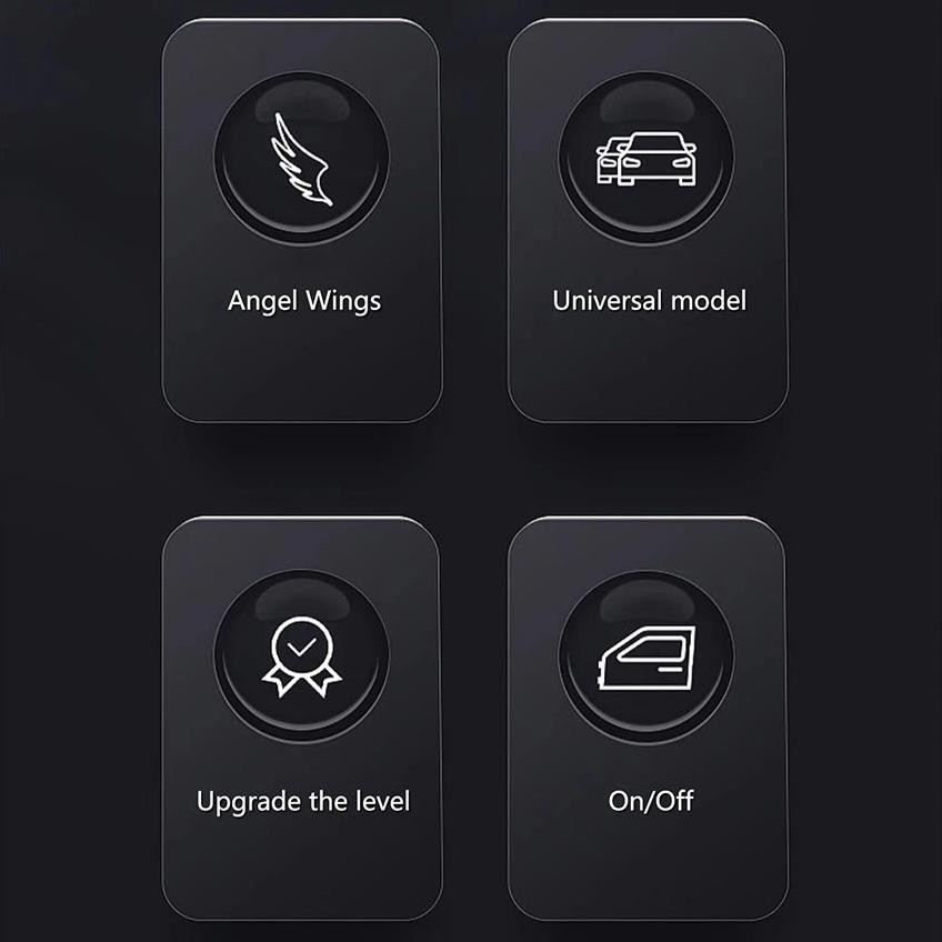 Premium Car Door Welcome Light Projector / Portable Welcome Shadow Light Motif Angel Wings High Qual