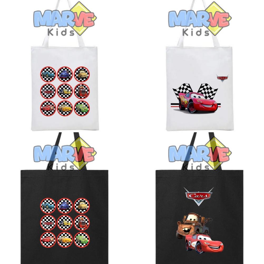 

Totebag Tote Bag Anti Air Anak Buku Sekolah Cars Lucu Goodie Bag Ultah Ulang Tahun Souvenir