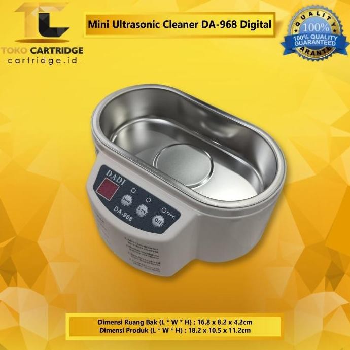 Mini Ultrasonic Cleaner Dadi Da-968 + Timer Pembersih Elektronik New Stok