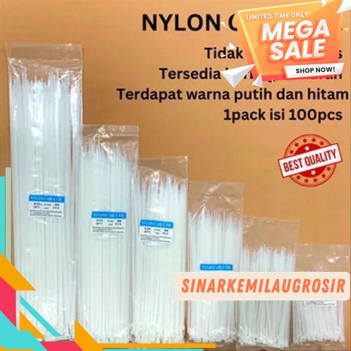 

KABEL TIES CABLE TIES KABEL TIS CABLE TIE KLIP 100 150 200 300 ISI 100 KUALITAS BERKELAS !!