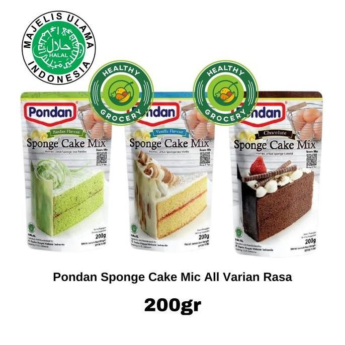 

paling diminati] Pondan Sponge Cake Mix Pandan 200gr / Pondan Sponge Cake Mix Chocolate 200gr