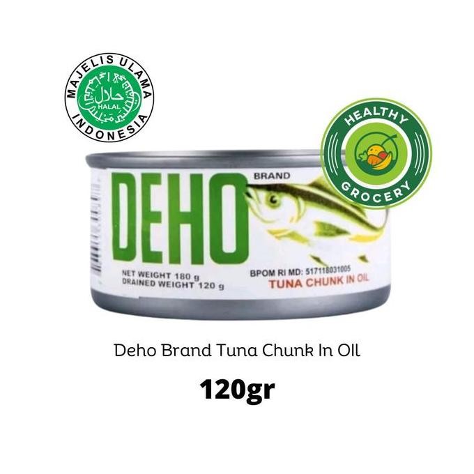 

best produk] Deho Brand Tuna Chunk In Oil 120gr / Ikan Tuna Dalam Minyak