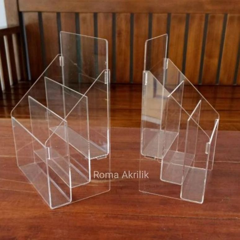 

Tempat brosur A6 3 susun/Akrilik brosur susun