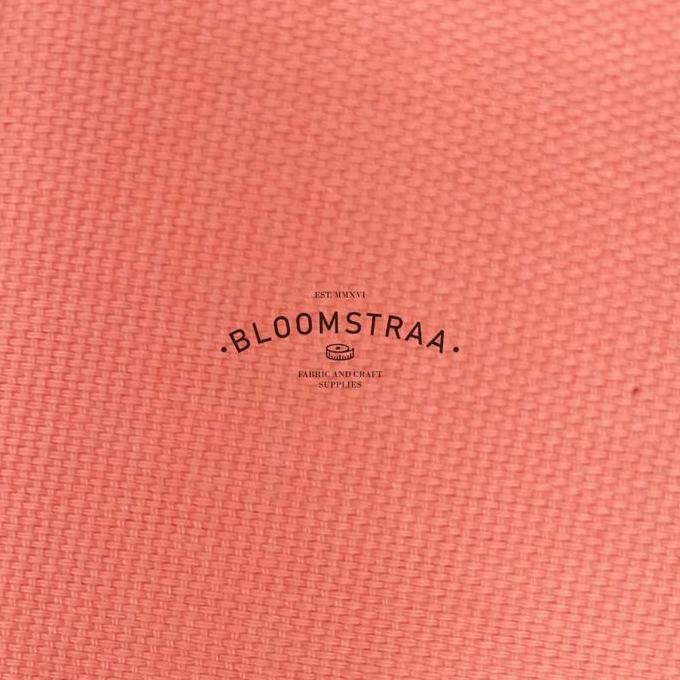 Bahan Kanvas Polos Peach Canvas Fabric Warna Salem Kain Kanvas Meteran