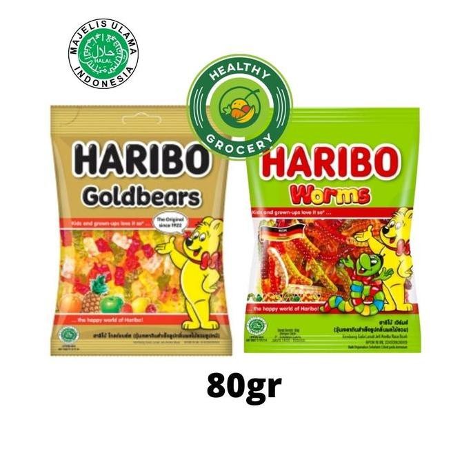 

\\\\\] Haribo Goldbears Gummy Candy 80gr / Permen