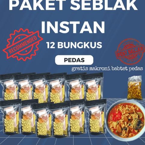 

paket 12 bungkus seblak siap saji bonus makroni bantet pedas seblak instan seblak viral seblak pedas hoot food