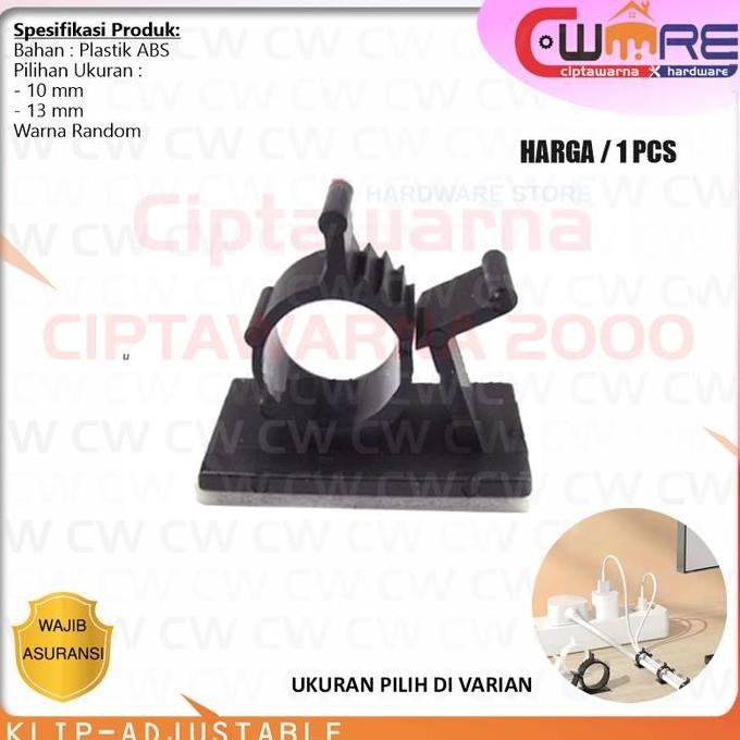 

langsung order saja] Klip Tali Pengikat Kabel Bisa Disesuaikan Adjustable Cable Clips B