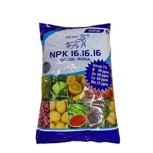 

Terlaris Pupuk Npk 16.16.16 Pak Tani (Origin:Rusia) 1Kg