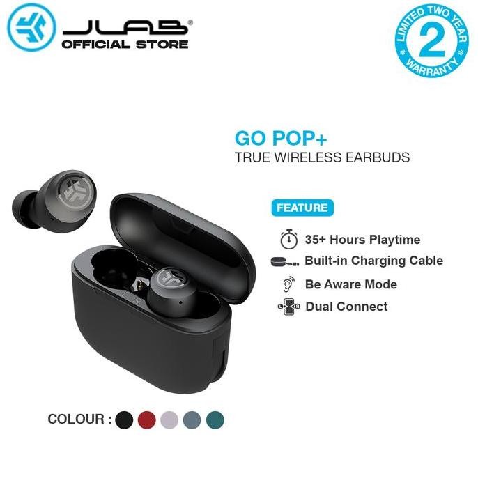 sale jlab go pop+ tws true wireless bluetooth earphone earwireless
