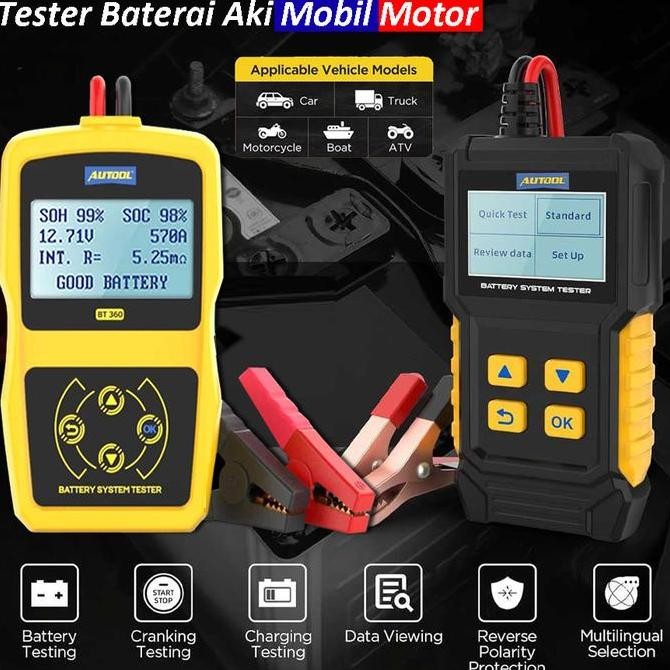 ALAT TEST AKI ACCU DIGITAL TESTER BATERAI VOLTMETER ANALYZER