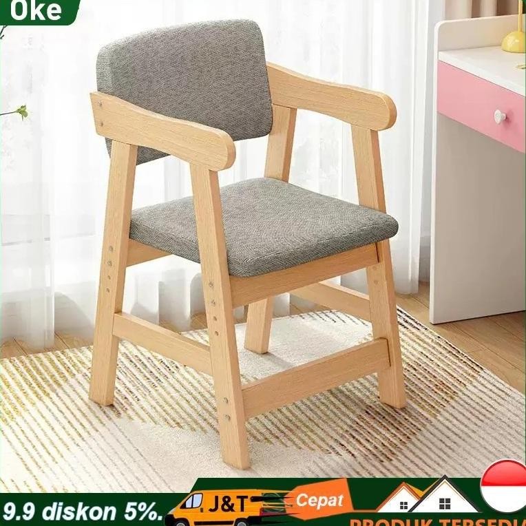 Kursi belajar Kursi Kantor Minimalis Office chair Tinggi disesuaikan kursi kayu solid