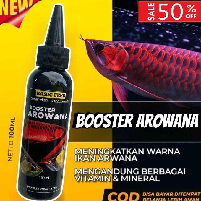 Terlaris Basic Feed Vitamin Booster Ikan Arowana Super Red Sr | Meningkatkan Warna Ikan Arwana Super